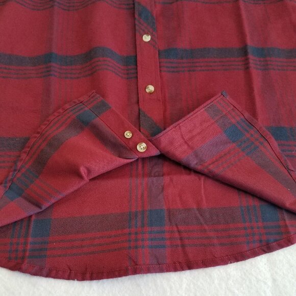 Smash Flannel Shirt Mens SMALL Burgundy Red Navy Blue Soft MSRP $69 - Picture 8 of 8